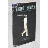 'Victor Trumper- The Beau Ideal of a Cricketer'. Vasant Raiji. Bombay 1964. Original dustwrapper.