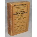 Wisden Cricketers' Almanack 1909. 46th edition. Original paper wrappers. Minor loss to spine