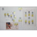 Centenary of Sheffield Shield Cricket 1992-93. Album sheet comprising six 45c stamps from the