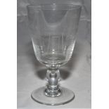 'Test Match Centennial. England Australia 1877-1977'. Commemorative crystal wine glass with engraved