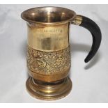 Derek Randall. Nottinghamshire and England 1972-1993. Brass coloured decorative tankard with