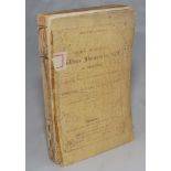 Wisden Cricketers' Almanack 1879. 16th edition. Original paper wrappers. Front wrapper and title
