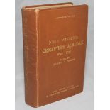 Wisden Cricketers' Almanack 1912. 49th edition. Original hardback. Some wear and dulling to gilt