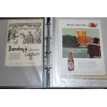 Cricket advertisements 1900s-1970s. Two large folders comprising an excellent selection of fifty