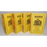 Wisden Cricketers' Almanack 1959 to 1962. Original limp cloth covers. Some light soiling to covers