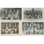 Kent C.C.C. 1902-1950s. Four original mono printed and real photograph postcards of Kent teams for