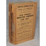 Wisden Cricketers' Almanack 1907. 44th edition. Original paper wrappers. Wear with loss to spine