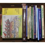 Cricket reference books, histories and biographies. Box comprising twenty five titles covering South