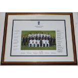 'England Test Squad. The Ashes 2009'. Official colour photograph of the England playing squad and