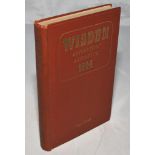 Wisden Cricketers' Almanack 1944. 81st edition. Original hardback. Only 1500 hardback copies were