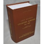 Wisden Cricketers' Almanack 1933. Willows hardback reprint (2010) with gilt lettering. Un-numbered