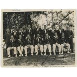 Australia tour to South Africa 1935/36. Official mono photograph of the Australian touring party