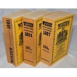 Wisden Cricketers' Almanack 1961, 1964 and 1967. Original paper covers. All three editions with some