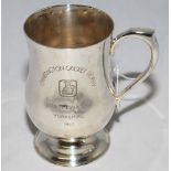 Dennis Brian Close. Yorkshire, Somerset & England 1949-1977. Half pint ESPN tankard engraved '