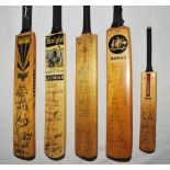 South Africa tour to Australia 1963/64. 'Nicholls Crusader' miniature bat signed to the face by