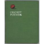 'Cricket Poems'. George Francis Wilson. London 1905. Original decorative cloth covers. Good