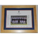 'England Test Squad v India 2008'. Official colour photograph of the England squad for the 2008 home