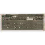 England v West Indies 1933. Original mono press photograph depicting a panoramic view of the match