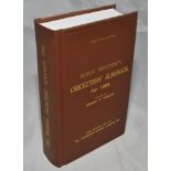 Wisden Cricketers' Almanack 1909. Willows hardback reprint (2000) in dark brown hardback covers with