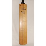 Australia 1961. Gradidge 'Imperial Driver' cricket bat signed to face by the Australian touring team