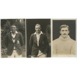 Sussex C.C.C. 1900s-1930s. Eight mono real photograph postcards of individual Sussex cricketers.
