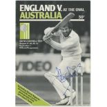 England v Australia 1981. Official programme for the sixth Test match, The Oval, 27th August- 1st