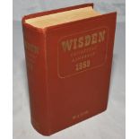 Wisden Cricketers' Almanack 1959. Original hardback. Breaking to front internal hinges otherwise