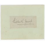 Gilbert Laird Jessop. Gloucestershire & England 1894-1914. Nice signature in ink of Jessop on