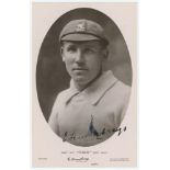 Edward Humphreys. Kent & M.C.C. 1899-1920. 'Best Bat "Force" Best Ball' advertising postcard with