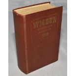 Wisden Cricketers' Almanack 1939. 76th edition. Original hardback. Minor crease to bottom corner