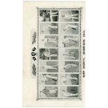 'Kent County Champions 1910'. Unusual large format postcard featuring pictures of fourteen members