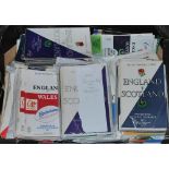 England international home programmes 1937-2000s. Box comprising a good selection of official