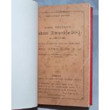 Wisden Cricketers' Almanack 1884. 21st edition. Bound in red boards, with original wrappers, with