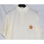 Andy Flower, Captain of Zimbabwe 1994/95. White Zimbabwe Test shirt signed by Flower to chest.