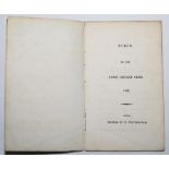 'Rules of the Lynn Cricket Club 1833'. Printed by W. Whittingham, King's Lynn. Eleven page booklet