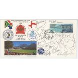'First English Tour for 30 Years. South Africa v England 1995/6'. Official commemorative cover for