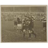 Rugby Union photographs 1930s-1970s. Folder comprising a good selection of seventy five original