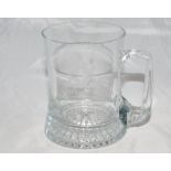 Dennis Brian Close. Yorkshire, Somerset & England 1949-1977. Glass tankard etched to one side '