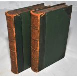 Wisden Cricketers' Almanack 1897 and 1898. 34th & 35th editions. Bound in green quarter leather,