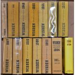 Wisden Cricketers' Almanack 1946, 1947, 1949, 1950, 1954-1960, 1962, 1964, 1968, 1985, 1990, 1992-