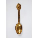 'England v Australia 1926'. Very attractive gilt copper commemorative spoon for the Australian