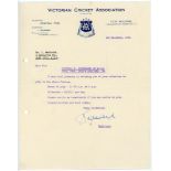 Leonard Victor 'Len' Maddocks. Victoria, Tasmania & Australia 1946-1968. Five original letters to