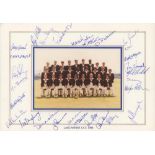 Lancashire C.C.C. 1984. Official colour photograph of the Lancashire team laid to page with