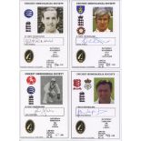 Cricket Memorabilia Society. Ten signed cards of England Test players. Paul Downton, card no. 86,