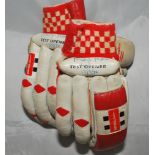 Martyn Moxon. Yorkshire & England Pair of Gray Nicolls 'test Opener' batting gloves worn by Moxon