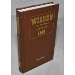 Wisden Cricketers' Almanack 1943. Willows hardback reprint (2000) with gilt lettering. Limited