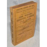 Wisden Cricketers' Almanack 1889. 26th edition. Original paper wrappers. Neat replacement spine