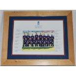 'England T20 Squad v South Africa 2012'. Official colour photograph of the England squad for the