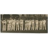 Player and team photographs 1920s/1930s. Black file comprising thirty three mono and sepia press and