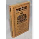 Wisden Cricketers' Almanack 1942. 79th edition. Original limp cloth covers. Only 4100 paper copies